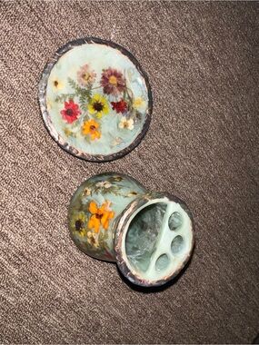 Floral Toothbrush and Soap Holder